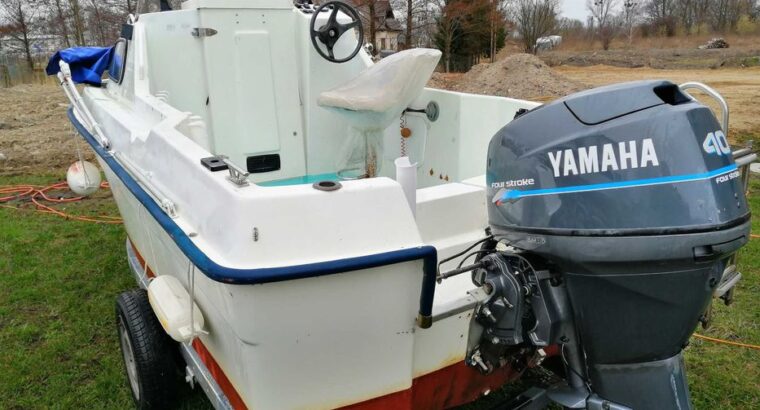 Jacht, łódź motorowa – kabinowa OMC, silnik Yamaha 40 km