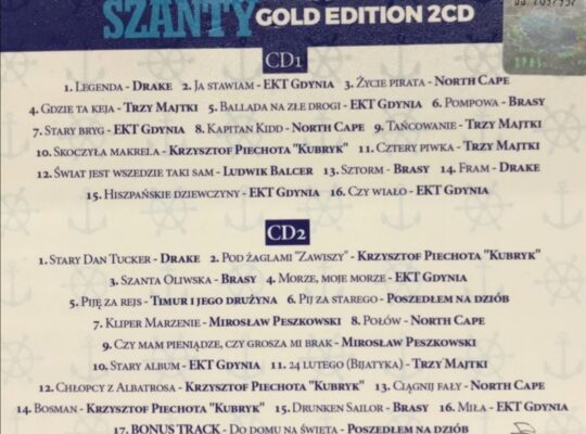 Szanty Gold Edition – 2CD – Hity morskie