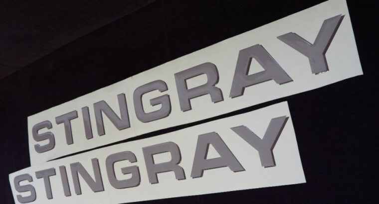 Naklejki STINGRAY logo 3D komplet na łódź – różne modele