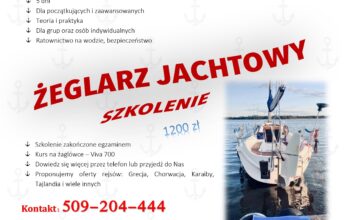 żeglarz jachtowy- jezioro Kierskie – szkolenie