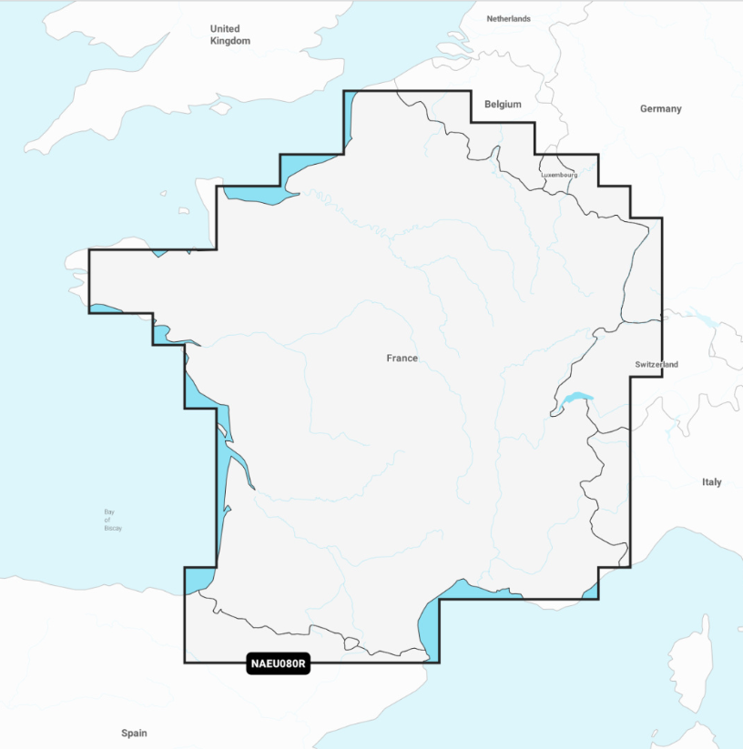Mapa Navionics+ Regular NAEU076R (Benelux i Niemcy, Zachód)