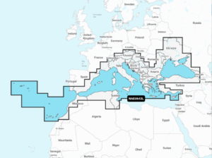 Mapa Navionics+ Large NAEU643L (Morze Śródziemne i M. Czarne