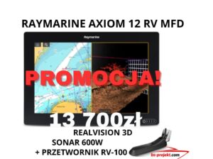 Nawigacja echosonda RAYMARINE AXIOM 12 RV100 jacht motorówka